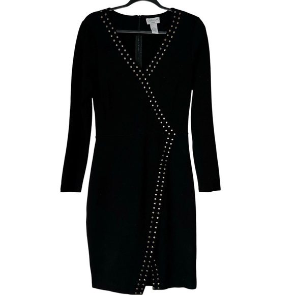 Carmen Marc Valvo Dresses & Skirts - Carmen Marc Valvo Size 10 Black Studded Dress